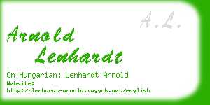 arnold lenhardt business card